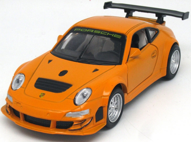 Метален Точен Модел Кола 1:32 Porsche 911 Gt3 RsrЗасилване С Издърпване Назад Отваряеми Врати