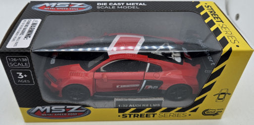 Метален Точен Модел Кола 1:32Audi R8 Lms Засилване С Издърпване Назад Отваряеми Врати