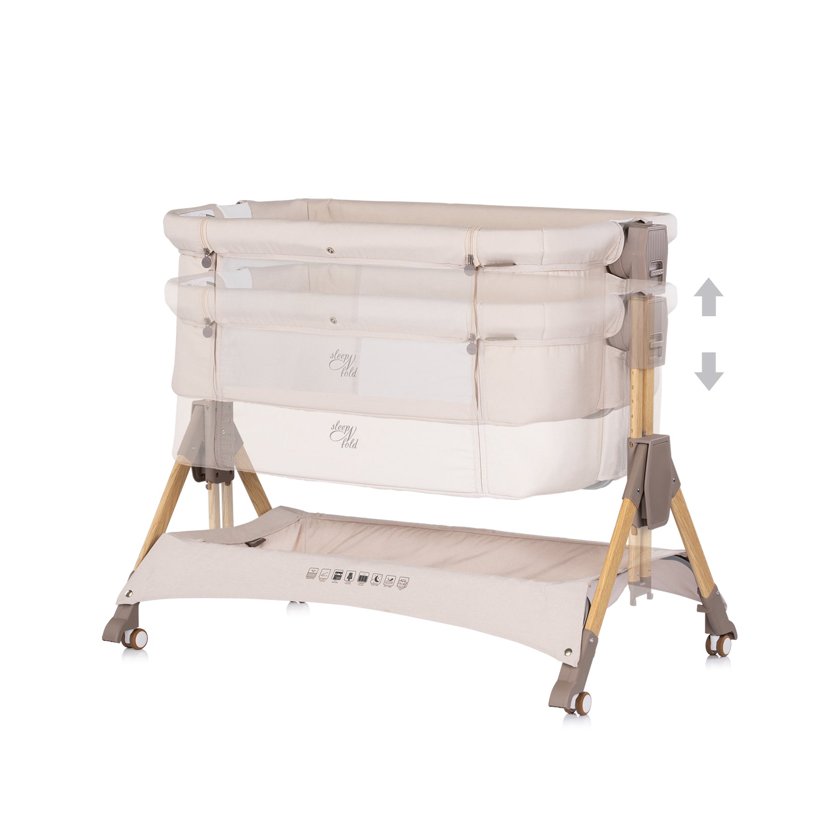 Сгъваема Кошарка Sleepnfold Кашмир Chipolino