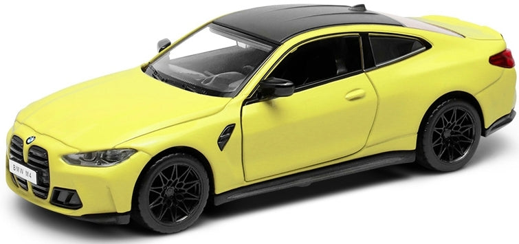 Метален Точен Модел Кола 1:32 Bmw M4 (G82) Засилване С Издърпване Назад Отваряеми Врати