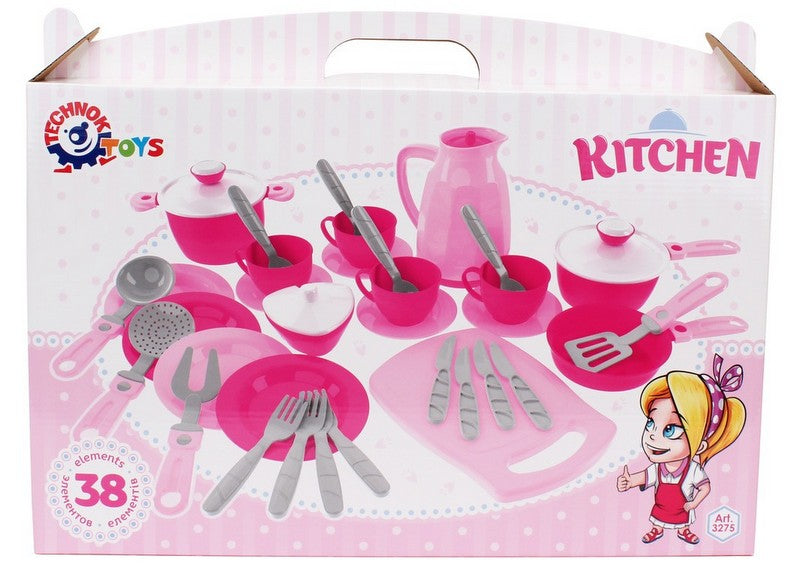 Set de bucătărie într-o cutie cu oale 43X31X10