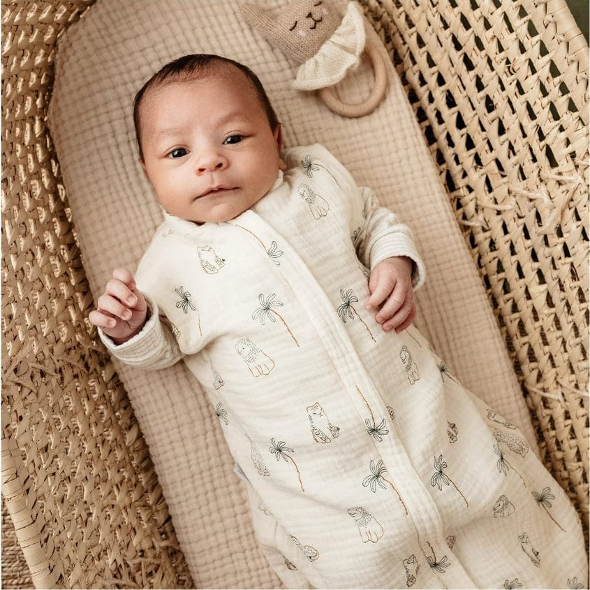 Scutec și sac de dormit antistres 2 în 1 0-3 luni Léo și Maya - 65 cm Candide