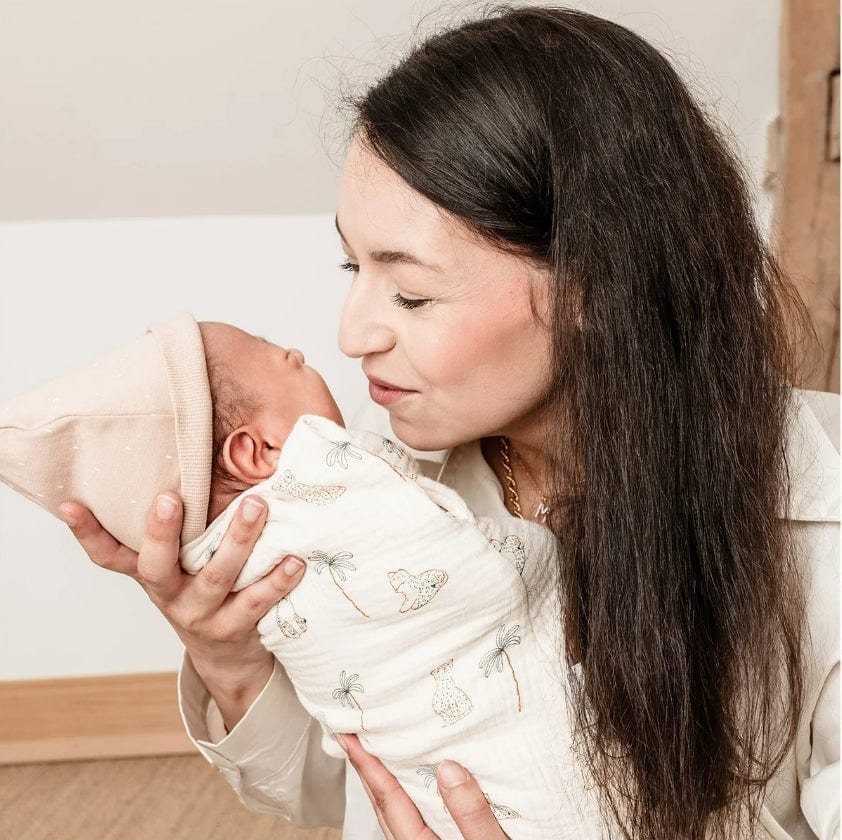 Scutec și sac de dormit antistres 2 în 1 0-3 luni Léo și Maya - 65 cm Candide