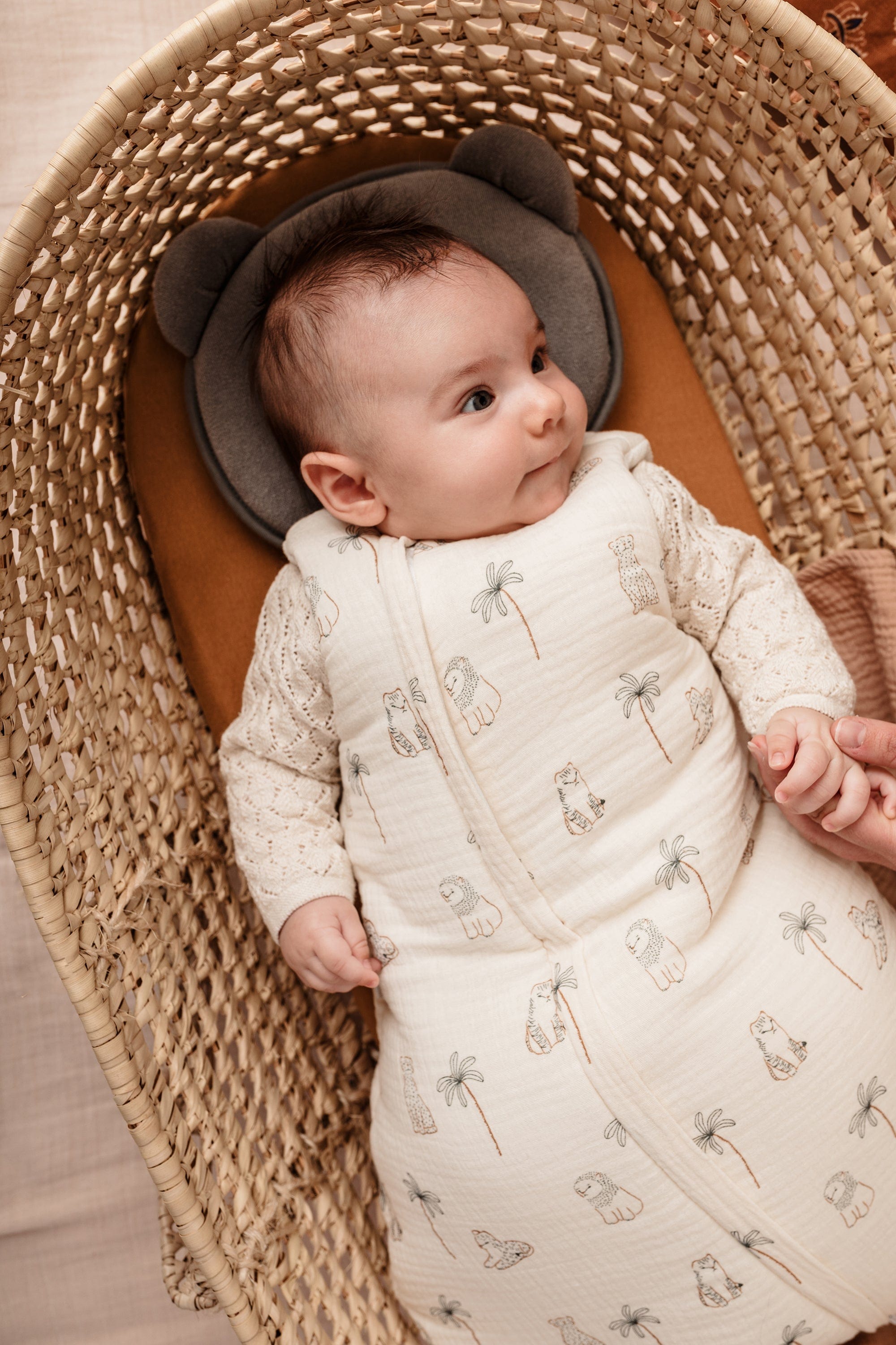 Sac de dormit mini 0-3 luni Leo și Maya 55cm Candide