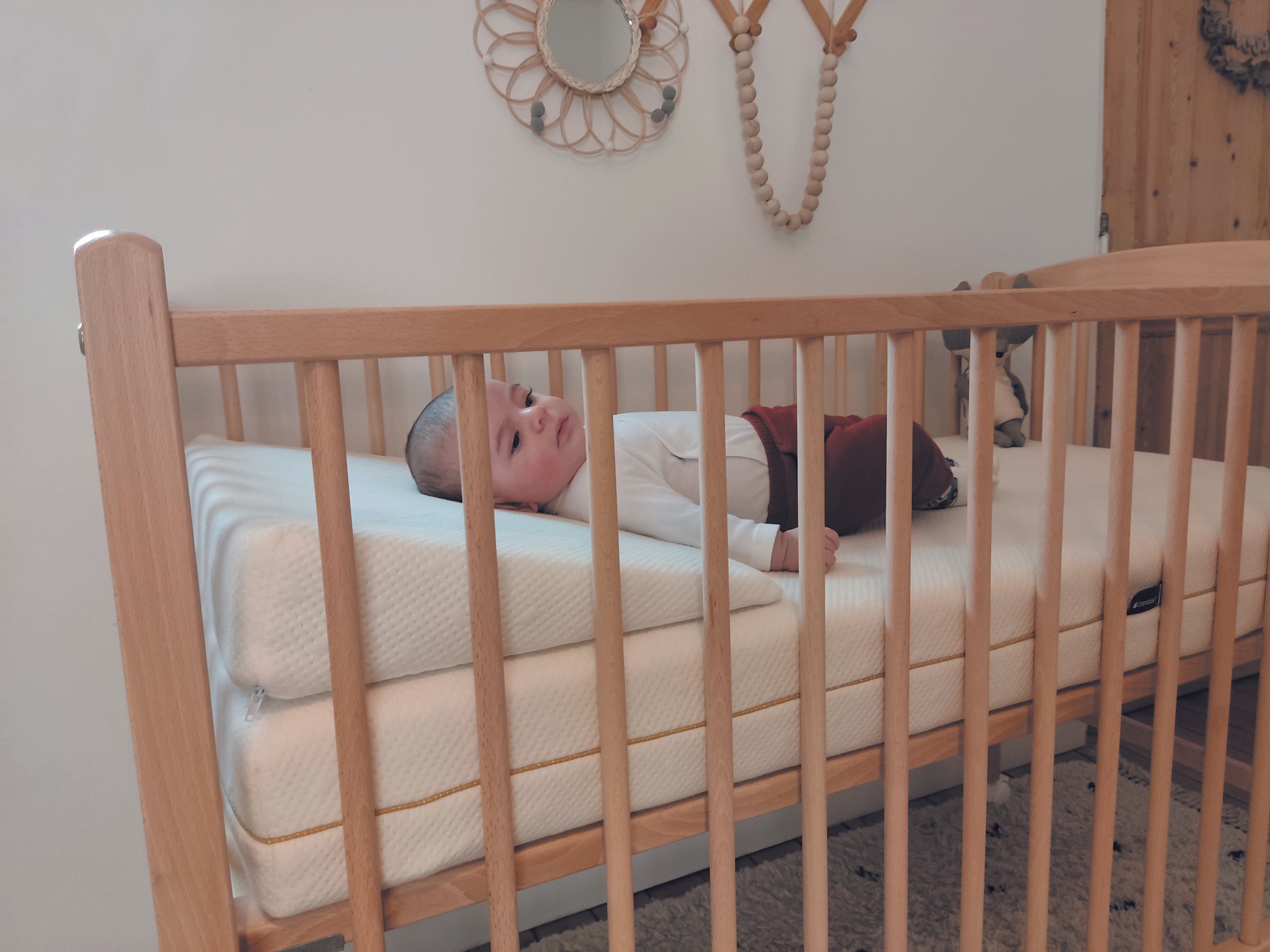 Антирефлуксна Възглавница Клин 15° Органична 65х35сm Candide --- BebeMama