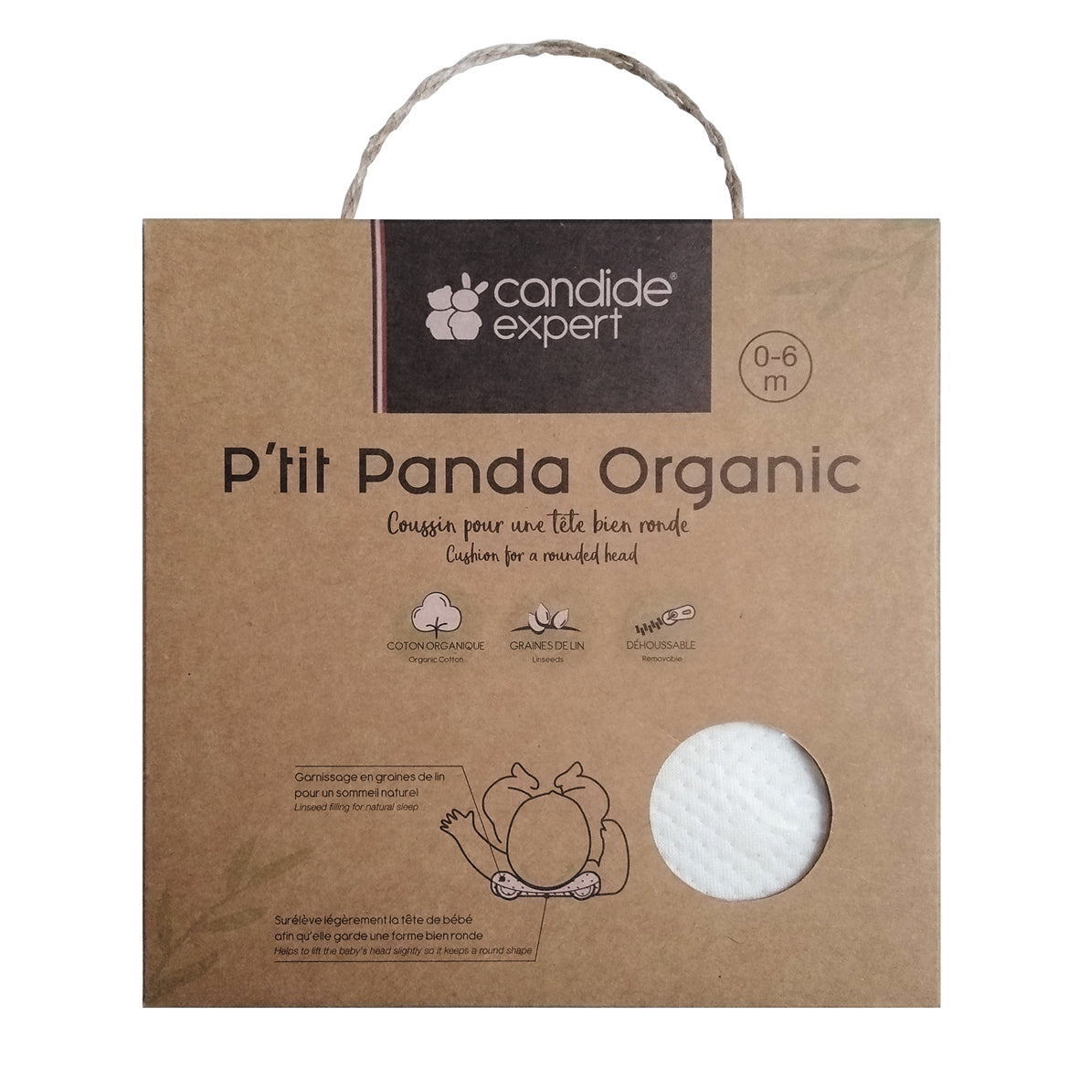 Органична Възглавница P'Tit Panda За Добре Закръглена Глава Candide