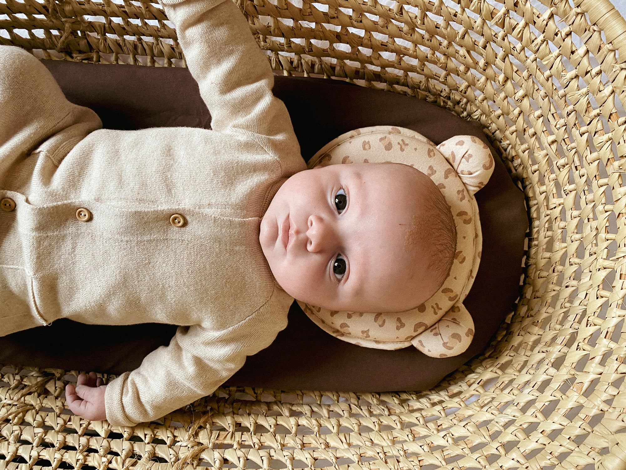Детска Възглавница P'Tit Panda За Добре Закръглена Глава Леопард Candide