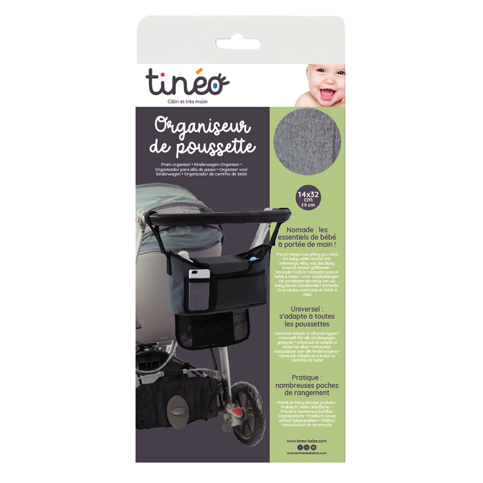 Organizator pentru cărucior Tineo