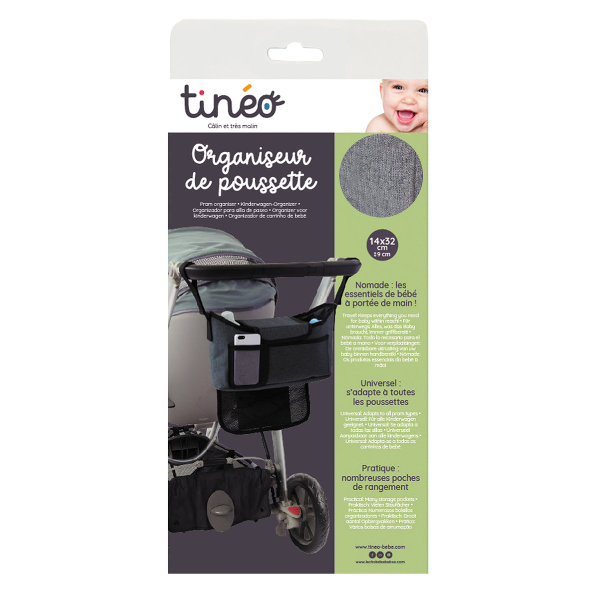 Organizator pentru cărucior Tineo