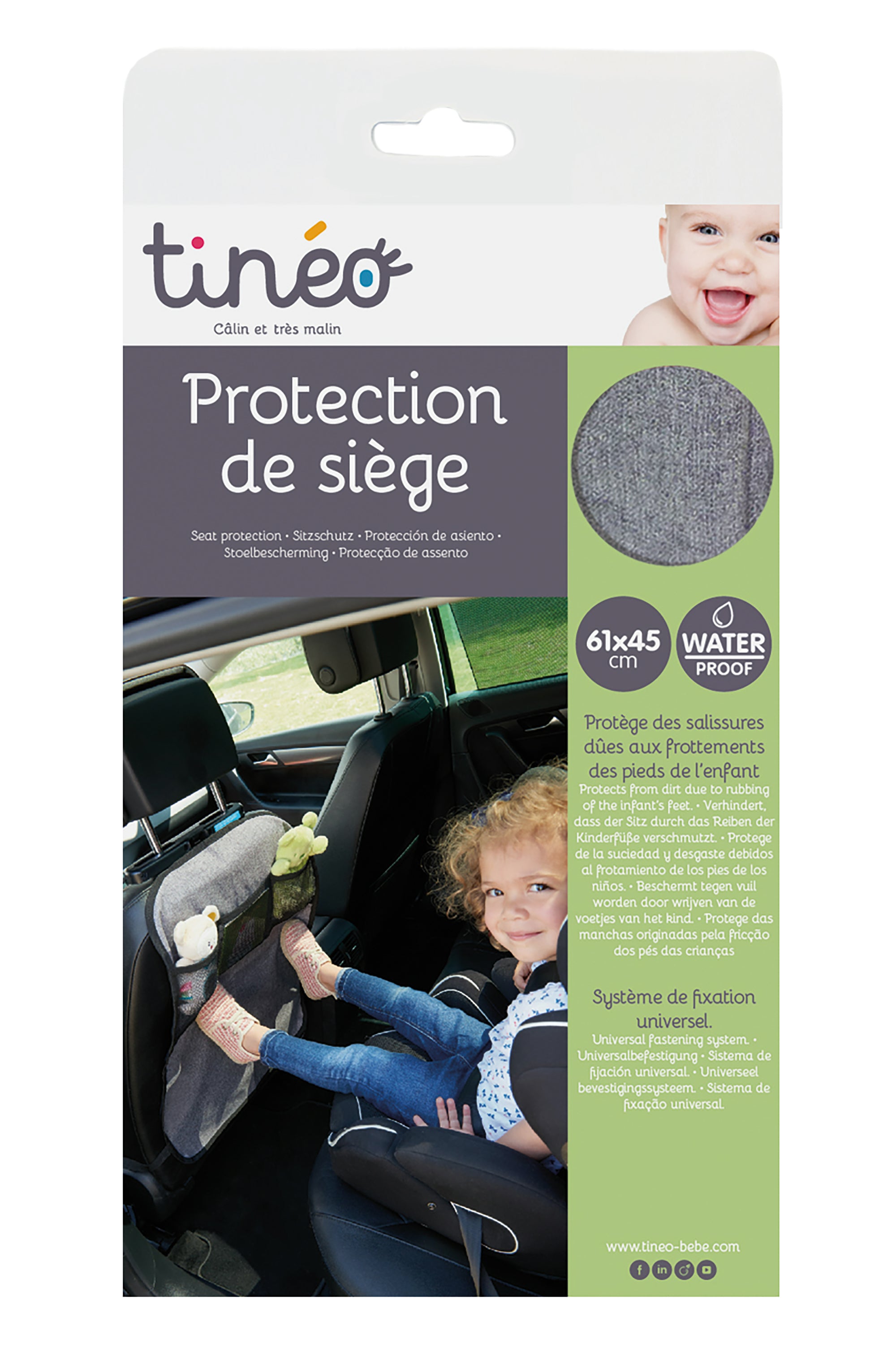 Protector scaun fata auto Tineo