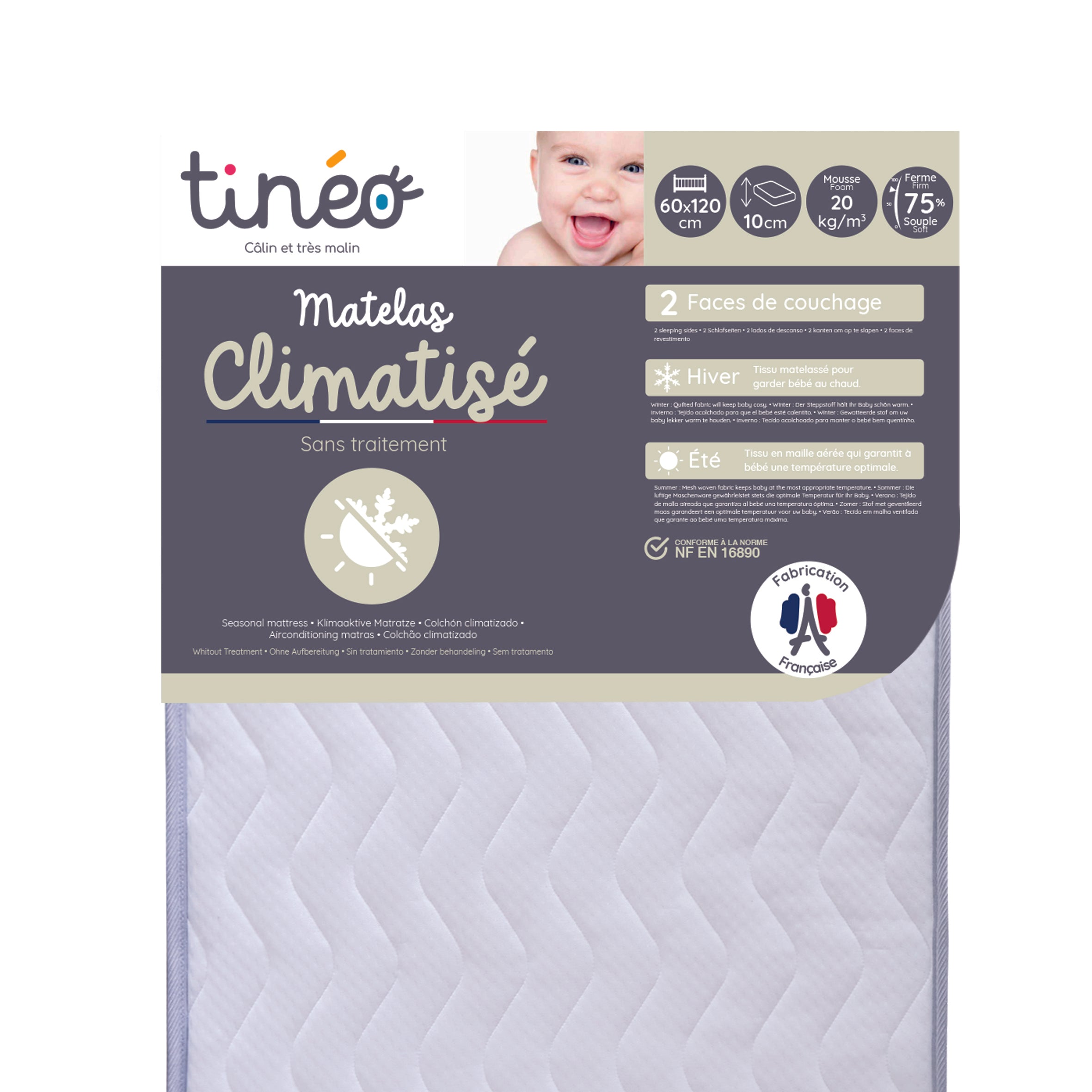 Бебешки Матрак Многосезонен 60Х120Х10См Tineo --- BebeMama