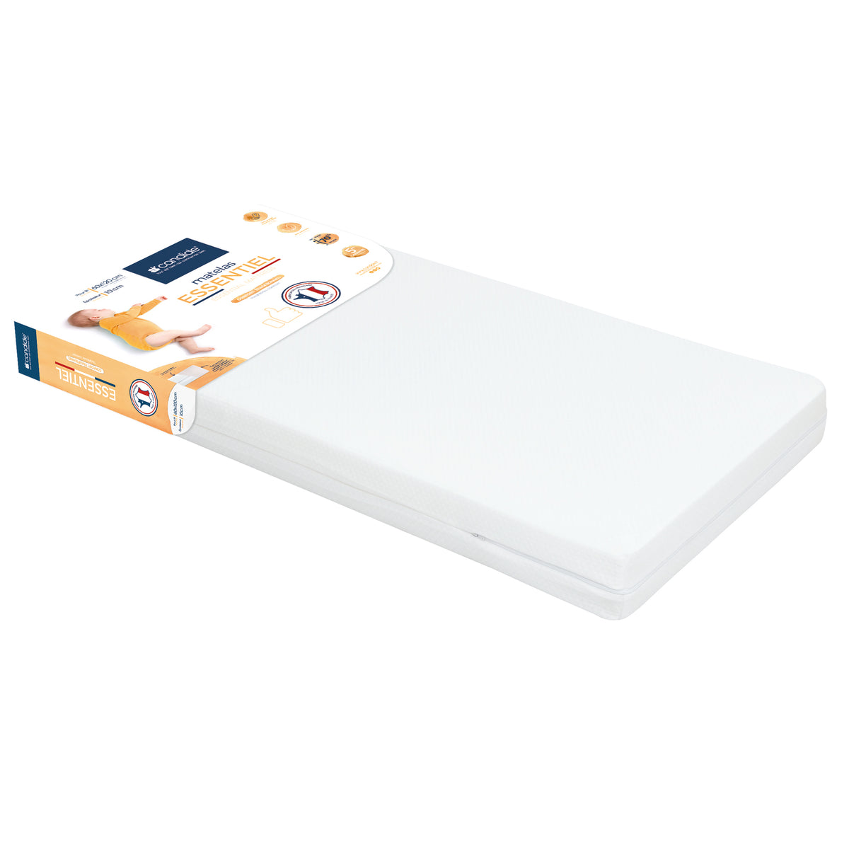 Saltea universală respirabilă 60x120cm (grosime 10cm) Candide