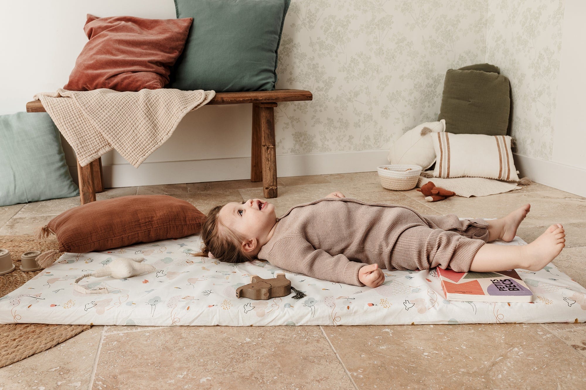 Бебешки матрак за пътуване 60x120 см – Балони от Tineo