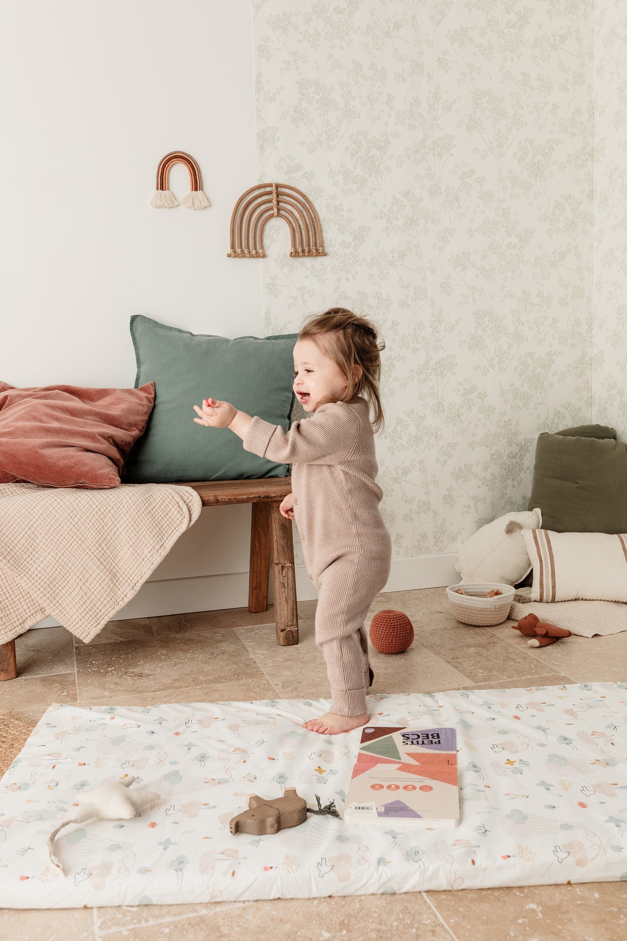 Бебешки матрак за пътуване 60x120 см – Балони от Tineo