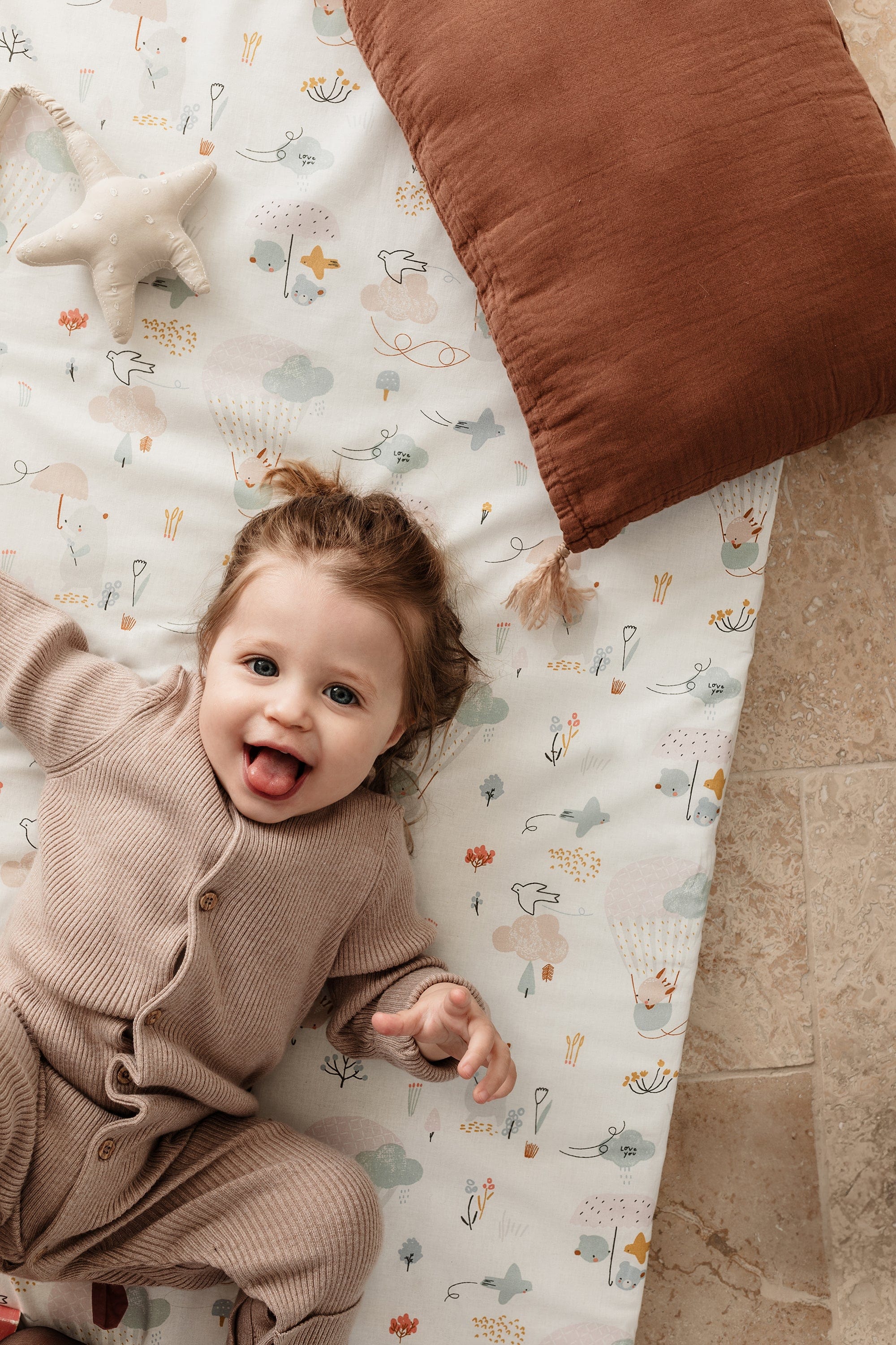 Бебешки матрак за пътуване 60x120 см – Балони от Tineo