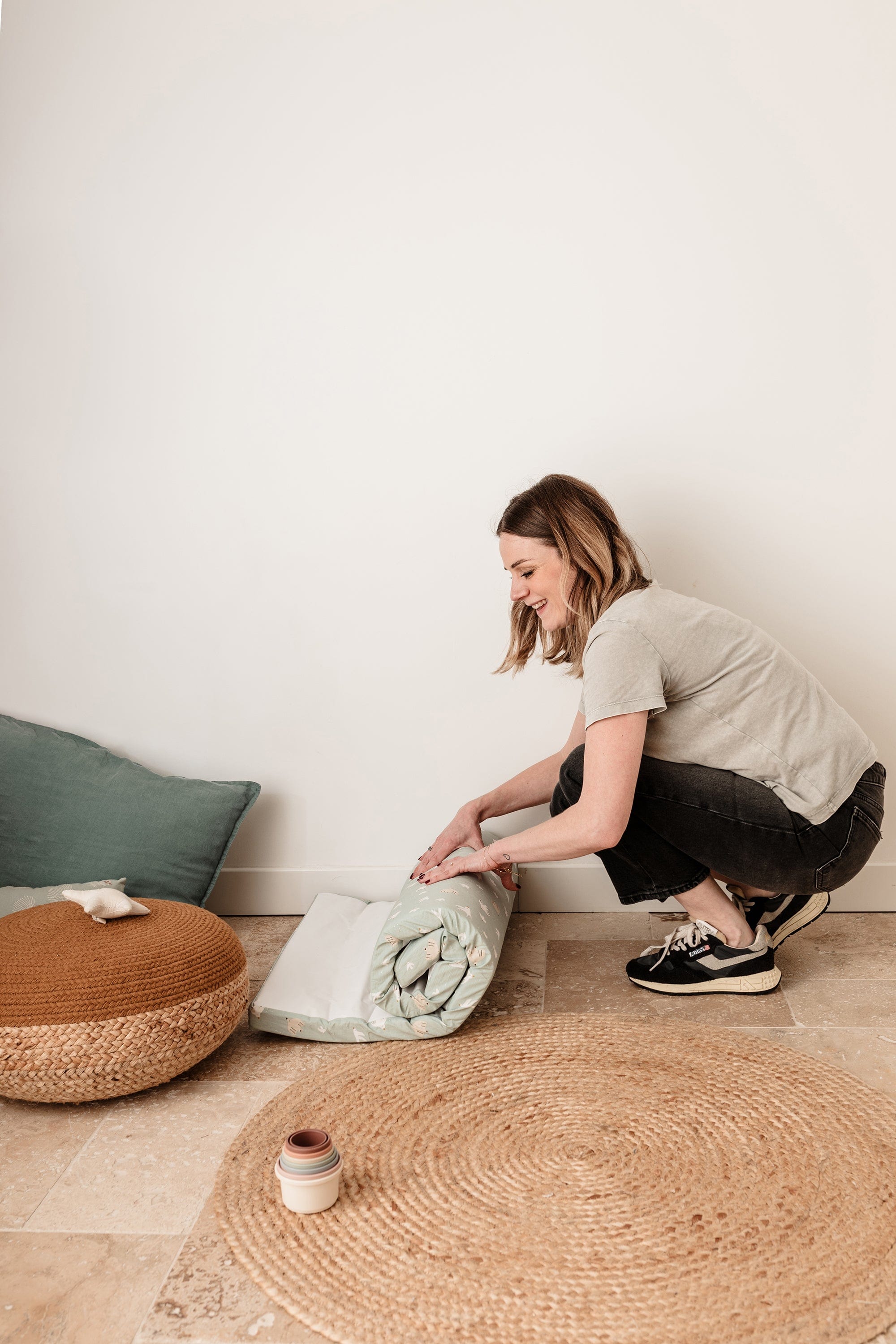 Saltea de călătorie pentru bebeluși 60x120 cm – Over The Sea de la Tineo