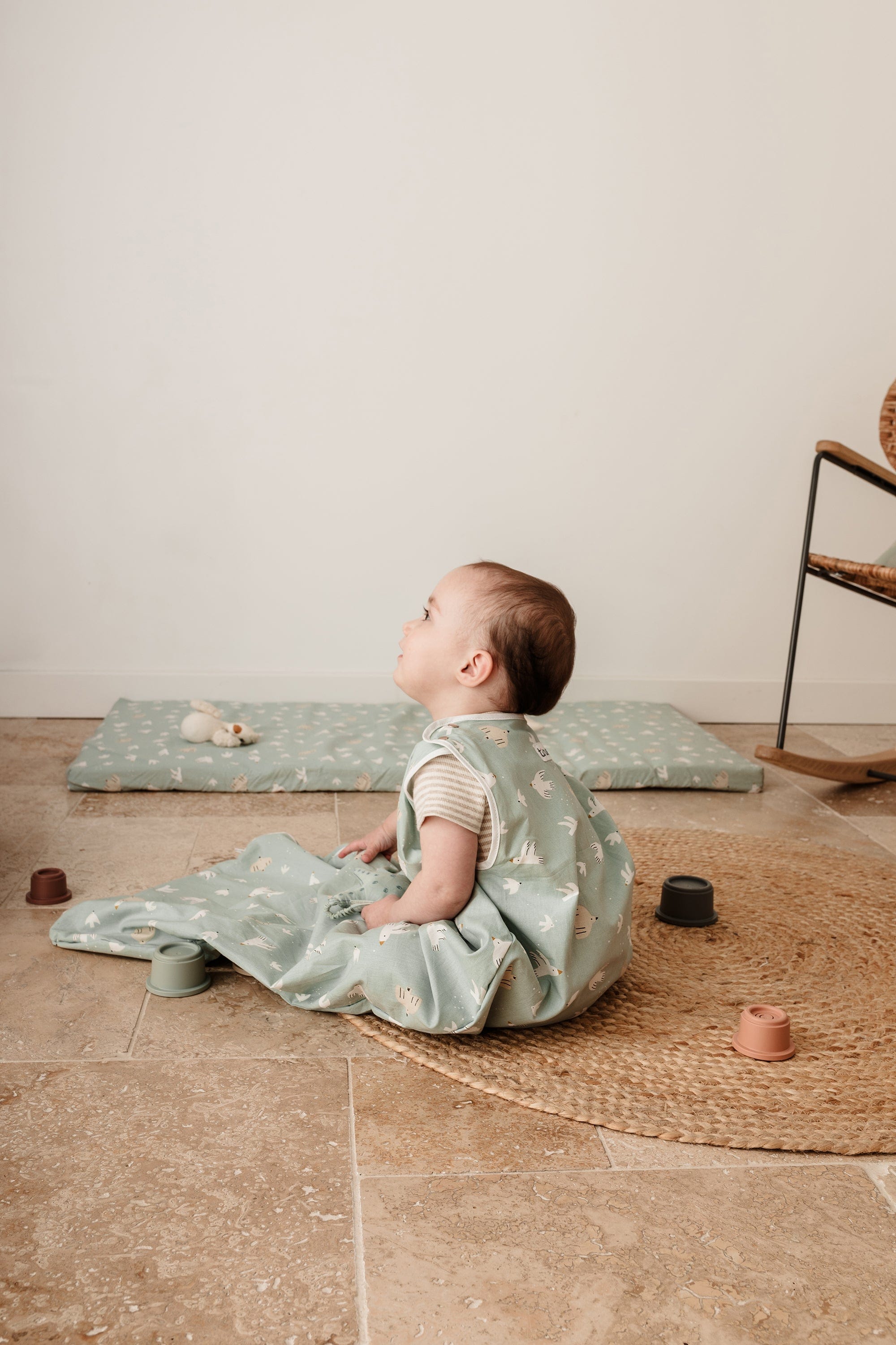 Saltea de călătorie pentru bebeluși 60x120 cm – Over The Sea de la Tineo