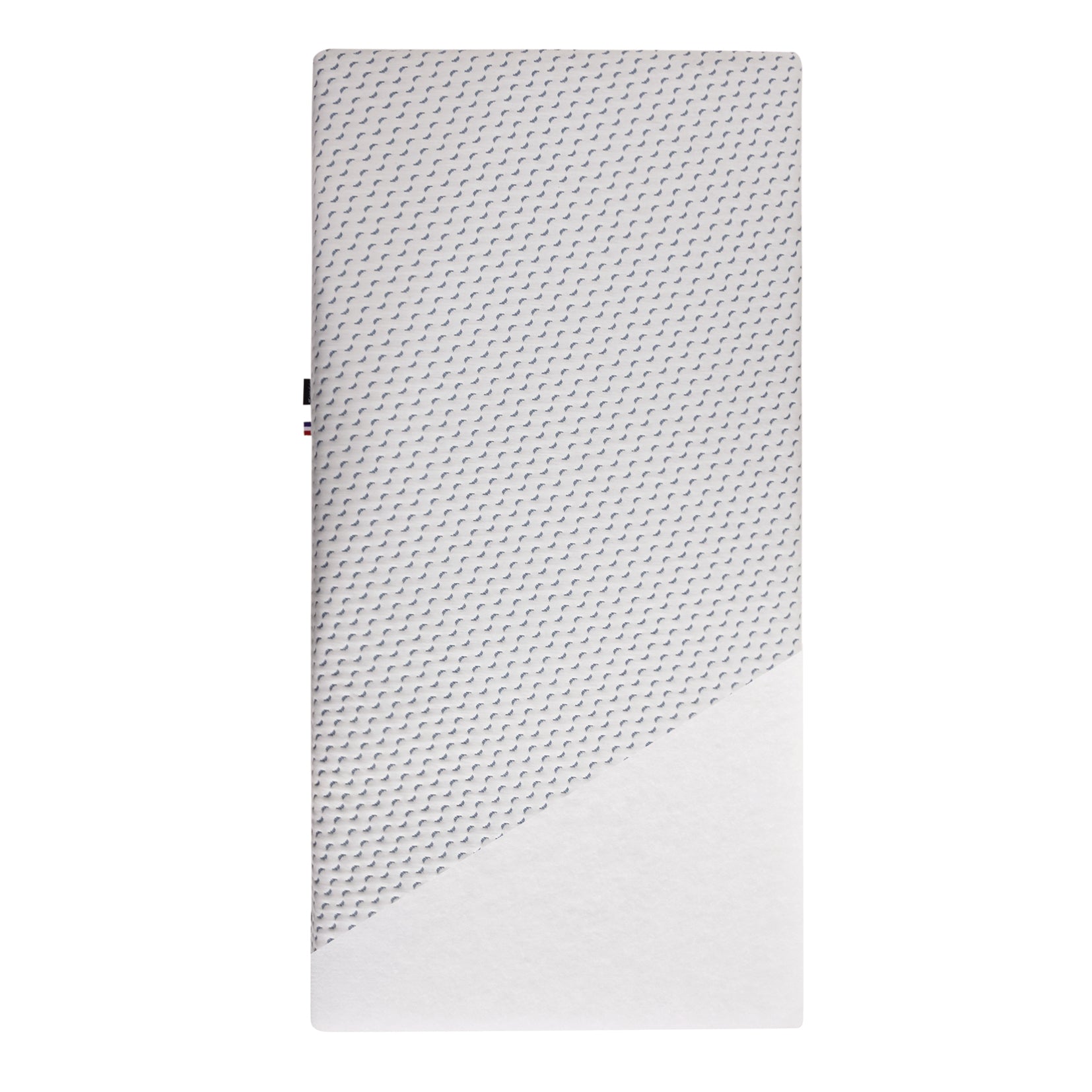 Saltea ecologică, fabricată din plastic reciclat colectat din ocean, 60x120 cm (grosime 13 cm), Candide