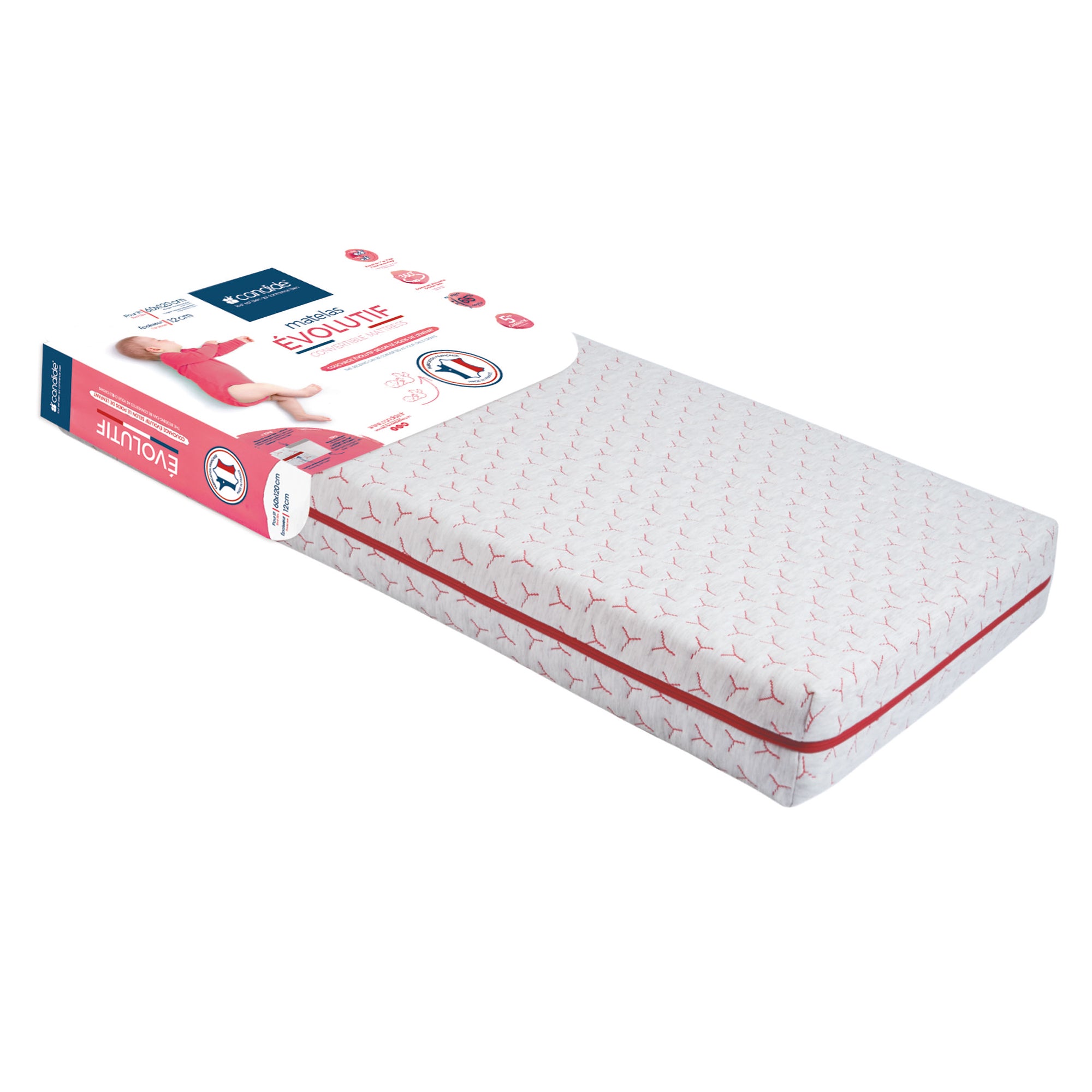 Saltea după creșterea bebelușului 60X120 cm (grosime 12 cm) Candide