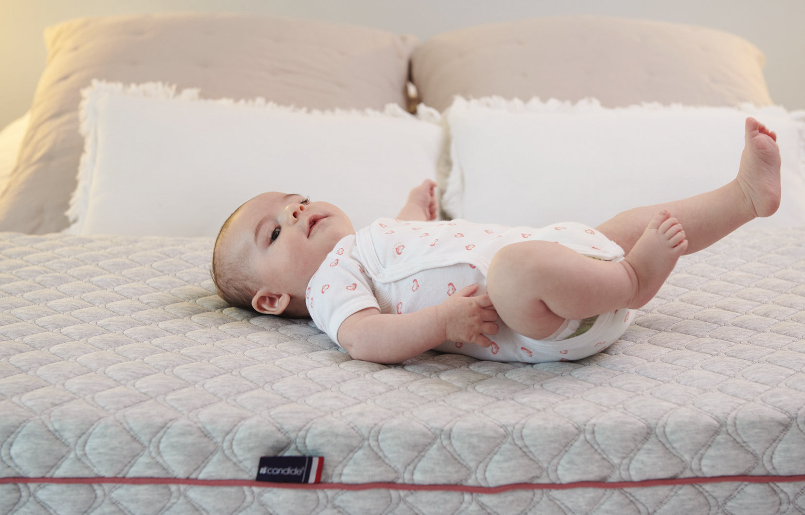 Saltea ergonomică și durabilă pentru copii pentru pat 60X120cm (grosime 11cm) Candide