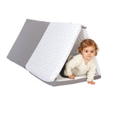 Saltea detașabilă Smart Mat 5 în 1, tunel Barbaron și casă, gri/alb, Candide