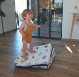 Saltea detașabilă Smart Mat 5 în 1, tunel Barbaron și căsuță, alb-negru, Candide