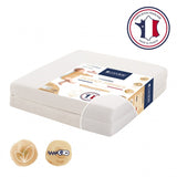 Saltea pliabilă ecologică cu husă din fibre vegetale 60x120 (grosime 7cm) Candide