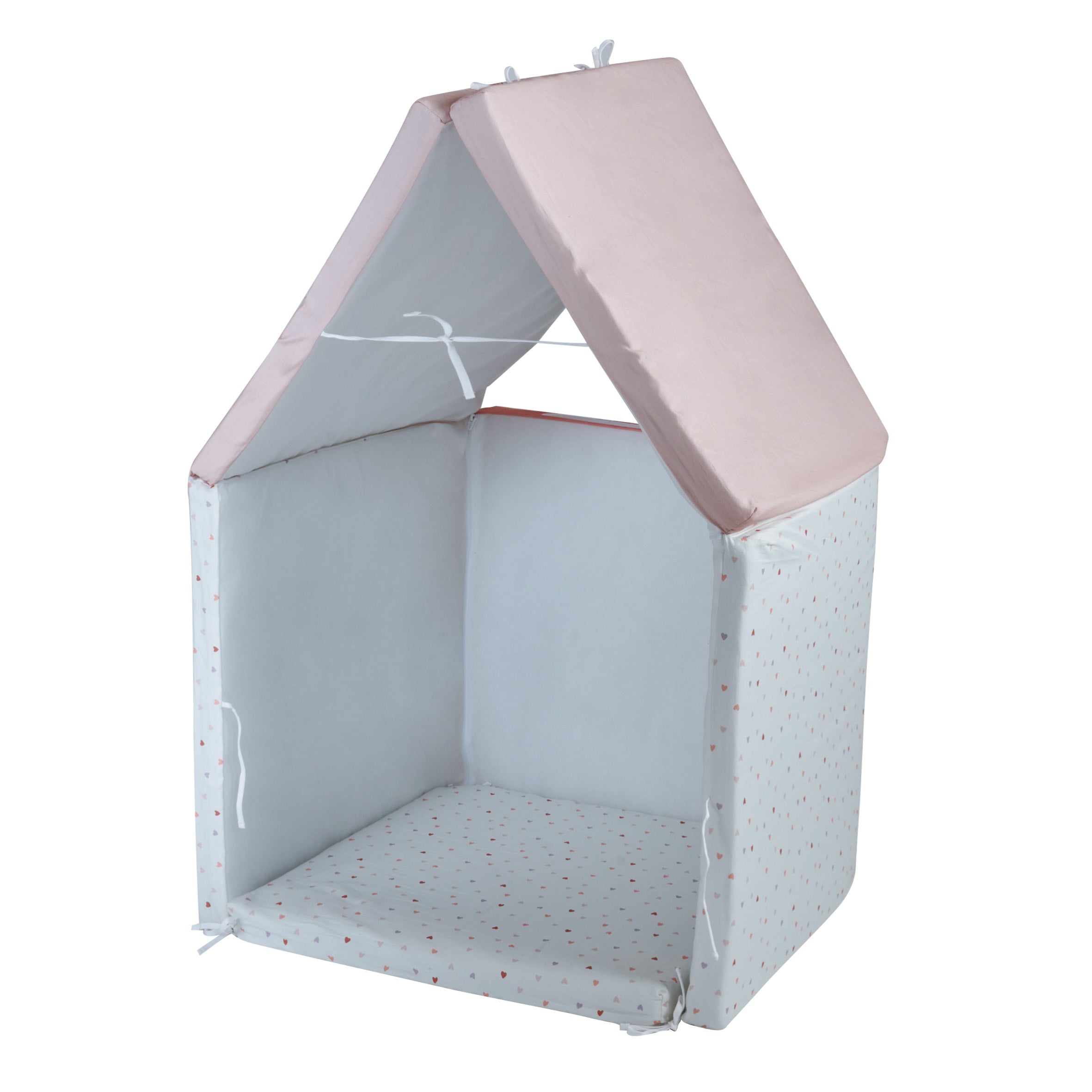 Интелигентна Постелка 5в1 Постелка За Игра, Подвижен Матрак, Барбарон, Тунел И Къща Сърца Tineo --- BebeMama