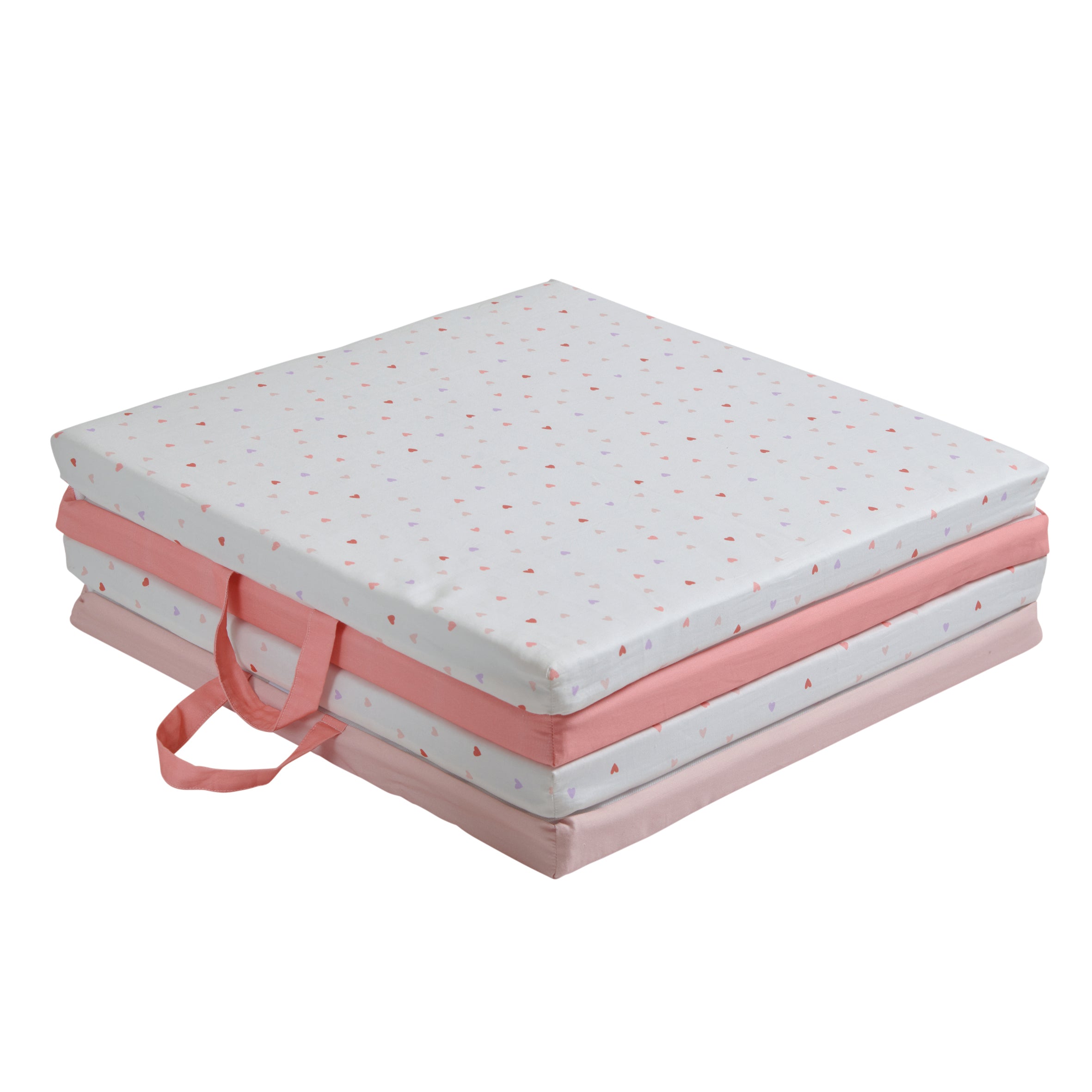 Интелигентна Постелка 3В1-Постелка За Игра, Подвижен Матрак И Барбарон Сърца Tineo --- BebeMama