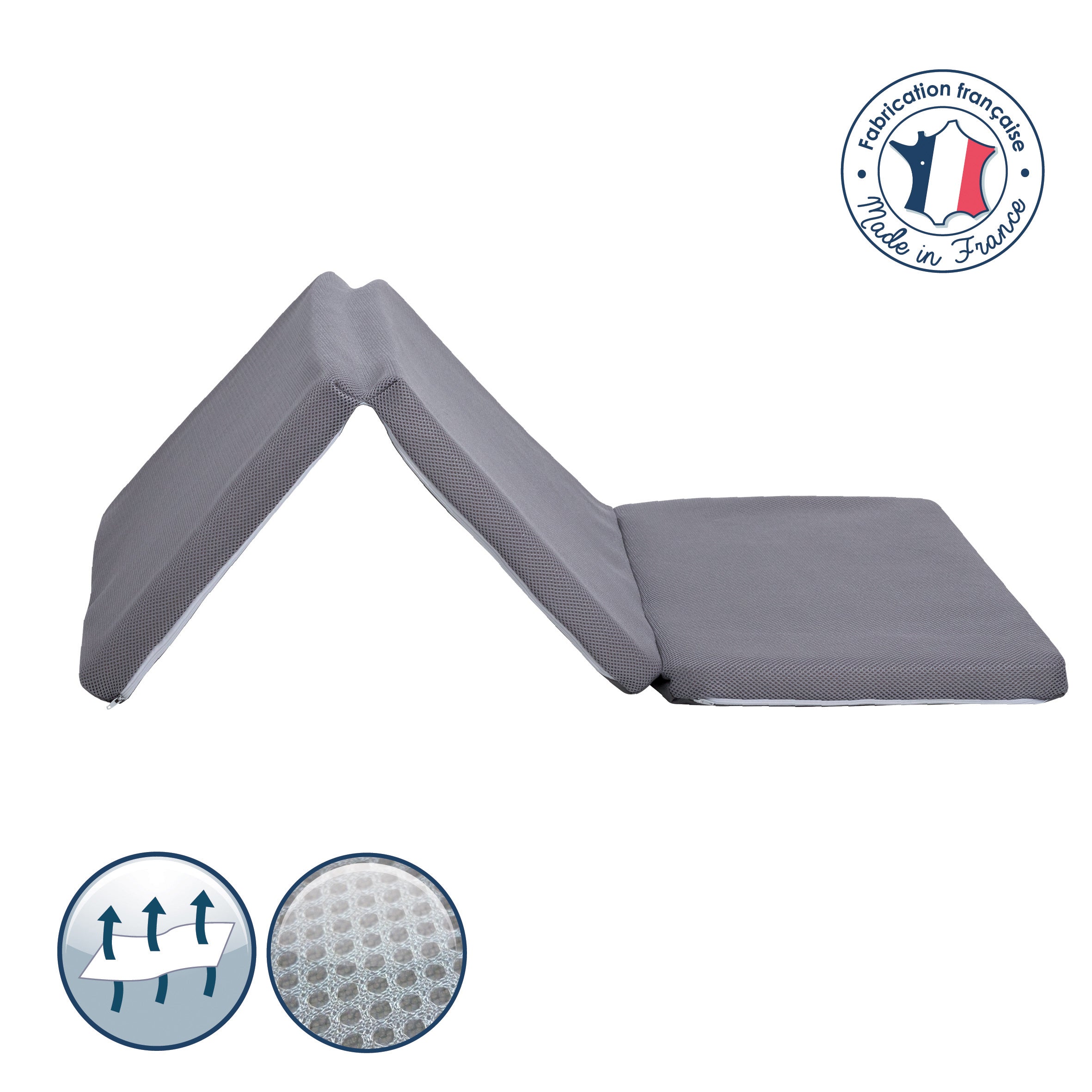 Saltea pliabilă de călătorie Air+ 120X60cm (grosime 4cm) Candide