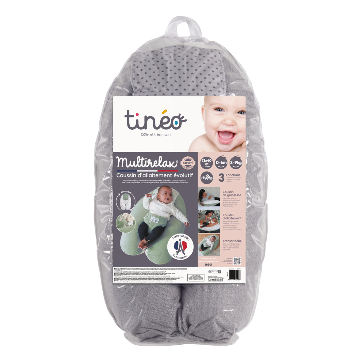 Pernă Multirelax pentru maternitate și alăptare 3 în 1 Stars Tineo