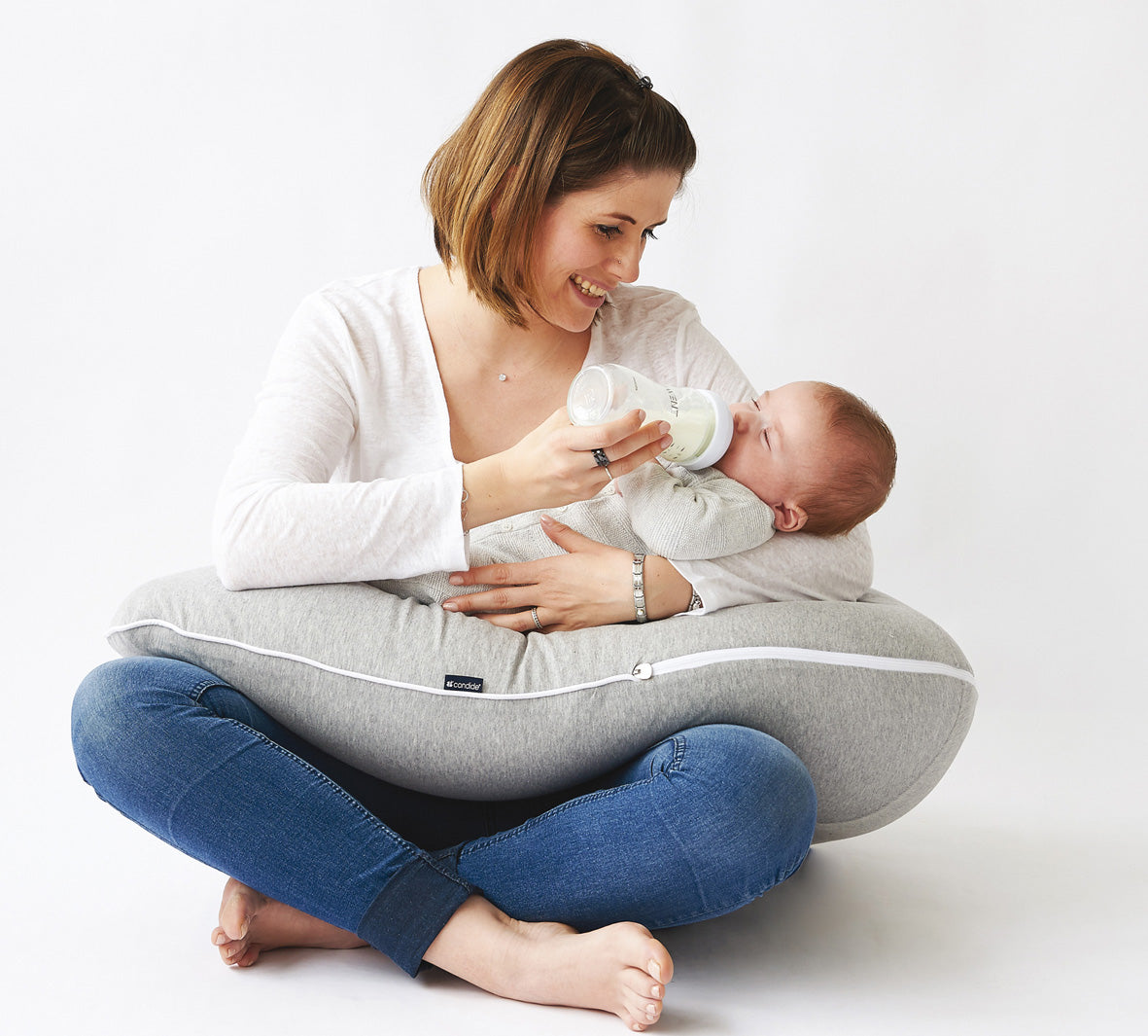 Pernă Multirelax pentru maternitate și alăptare 3 în 1 Gri Candide