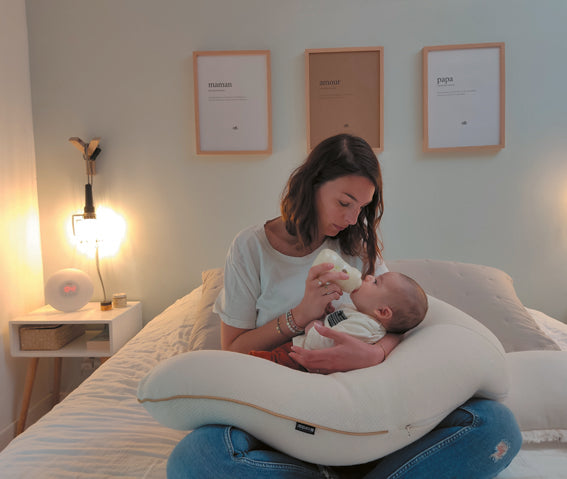 Pernă de maternitate și alăptare Multirelax organică 3 în 1 Candide