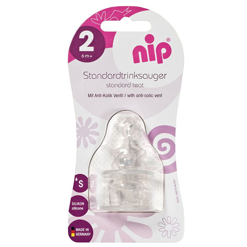 33003 Биберон Anti-Colic Vent Силкон 6M+ Flow S --- BebeMama