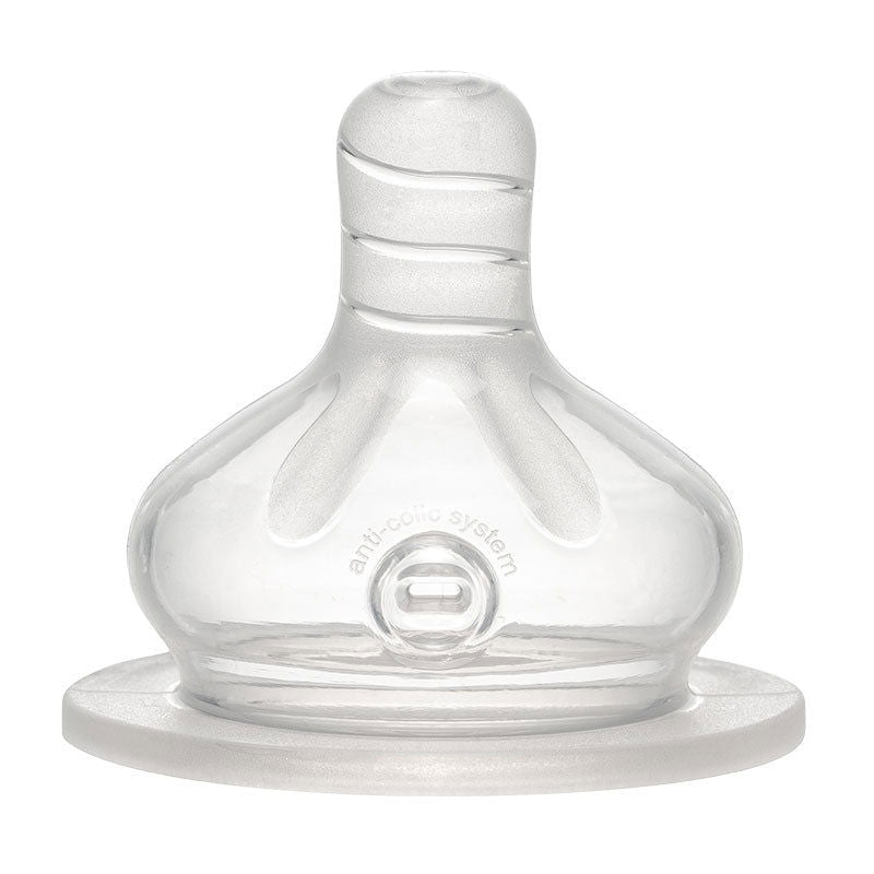 33032 Биберон С Широко Гърло Силикон 0M+Flow L --- BebeMama