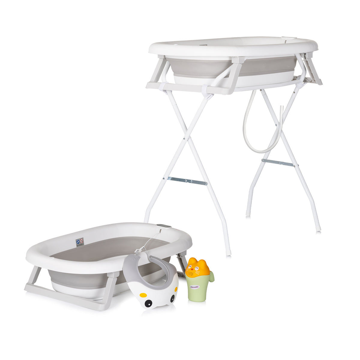 Вана С Канче,козир И Стойка Aquacare Сив Chipolino