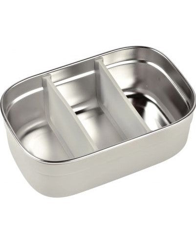 Cutie de prânz din oțel inoxidabil, gri catifea/verde salvie
