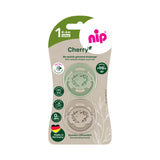Залъгалка Cherry Бежов, Зелен Каучук 0 6m. Nip