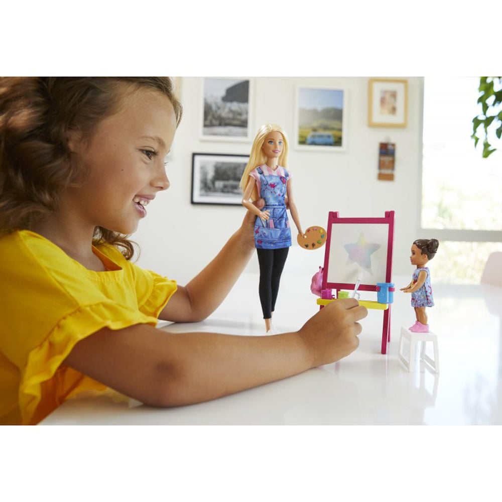 Gjm29 Barbie Festő Tanár Játékszett Mattel