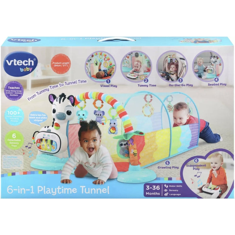 6 В 1 Бебешки Тунел За Игра Vtech