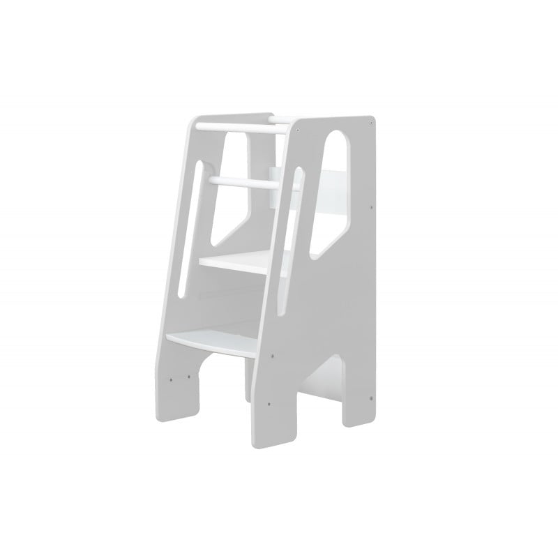 Обучителна Помощна Кула Монтесори Бял Baby