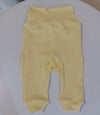 Pantaloni de bebeluși Galix-Knit 56cm galben deschis