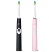 Philips Sonicare К-Кт 2 Ел. Четки 4300 Protectiveclean Hx6800/35 Brushsync - Роз+Чер --- BebeMama