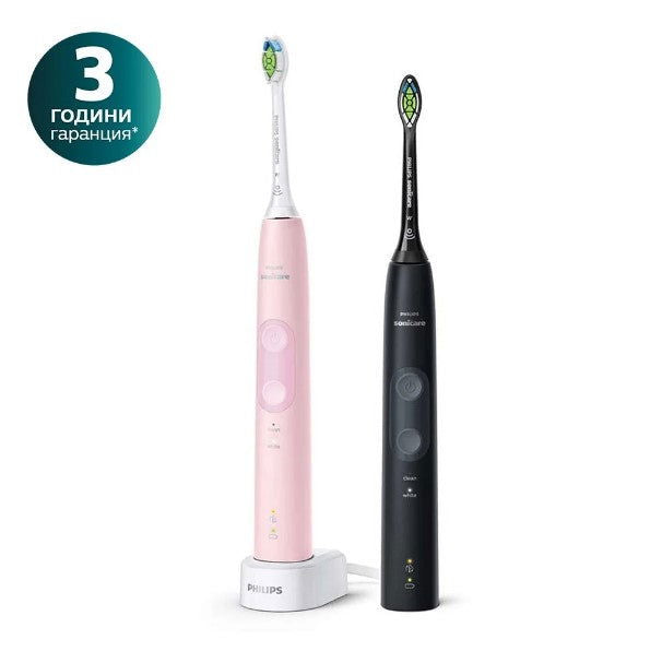 Philips Sonicare К-Кт 2 Ел. Четки 4500 Protectiveclean Hx6830/35 Brushsync - Роз+Ан --- BebeMama
