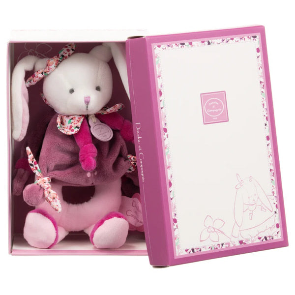 Плюшена Дрънкалка Заек 19см Doudou