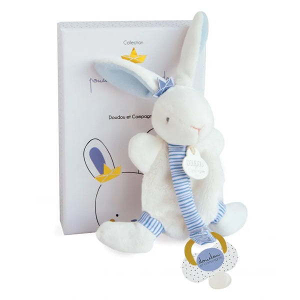 Плюшен Заек Lapin Matelot+клипс За Залъгалка Doudou