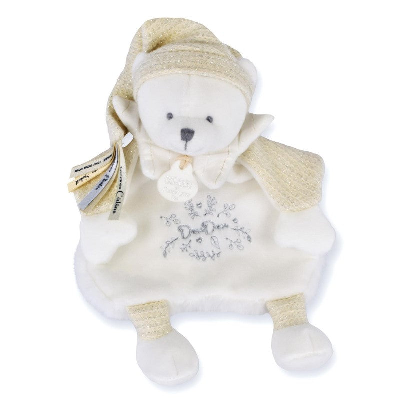 Плюшена Мечка За Гушканe Blanc 25см Doudou