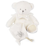 Плюшена Мечка С Кърпа Blanc 30см Doudou
