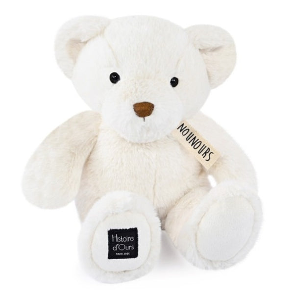 Плюшено Мече Le Nounours 28см Бял Doudou