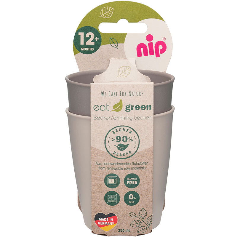 37067 Чаша Eat Green 12М. Сив --- BebeMama